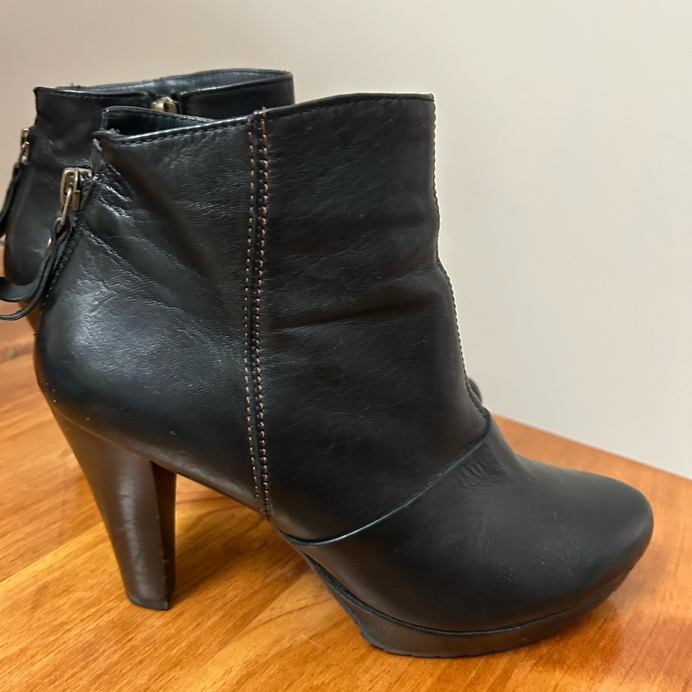 Paul Green Booties Black Women's High-Heel Ankle Boot